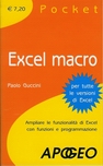 Copertina Libro Excel Macro Pocket di Paolo Guccini ed. Apogeo