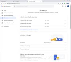 Accedere alle password Google