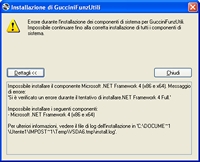 Installazione componenti base: errori