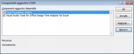 Excel Rimozione componente aggiuntivo Addin | Paolo Guccini