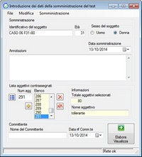 ACL Adjective Check List  | Guccini software