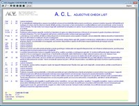 ACL Adjective Check List | Paolo Guccini