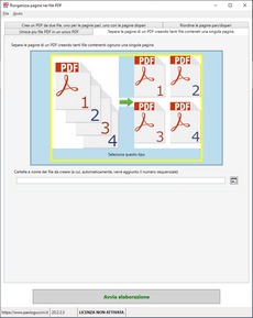 PDF: suddividere pagine in singoli file Snapshot | Paolo Guccini